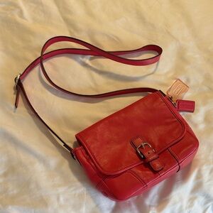 Coach Pink Leather Crossbody Bag